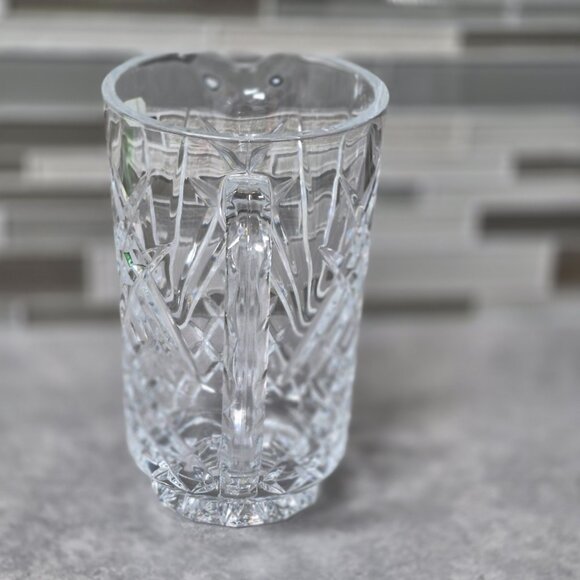 J G Durand Crystal 24% Lead Crystal France Pitcher Jug Villemont Pattern - Picture 2 of 12